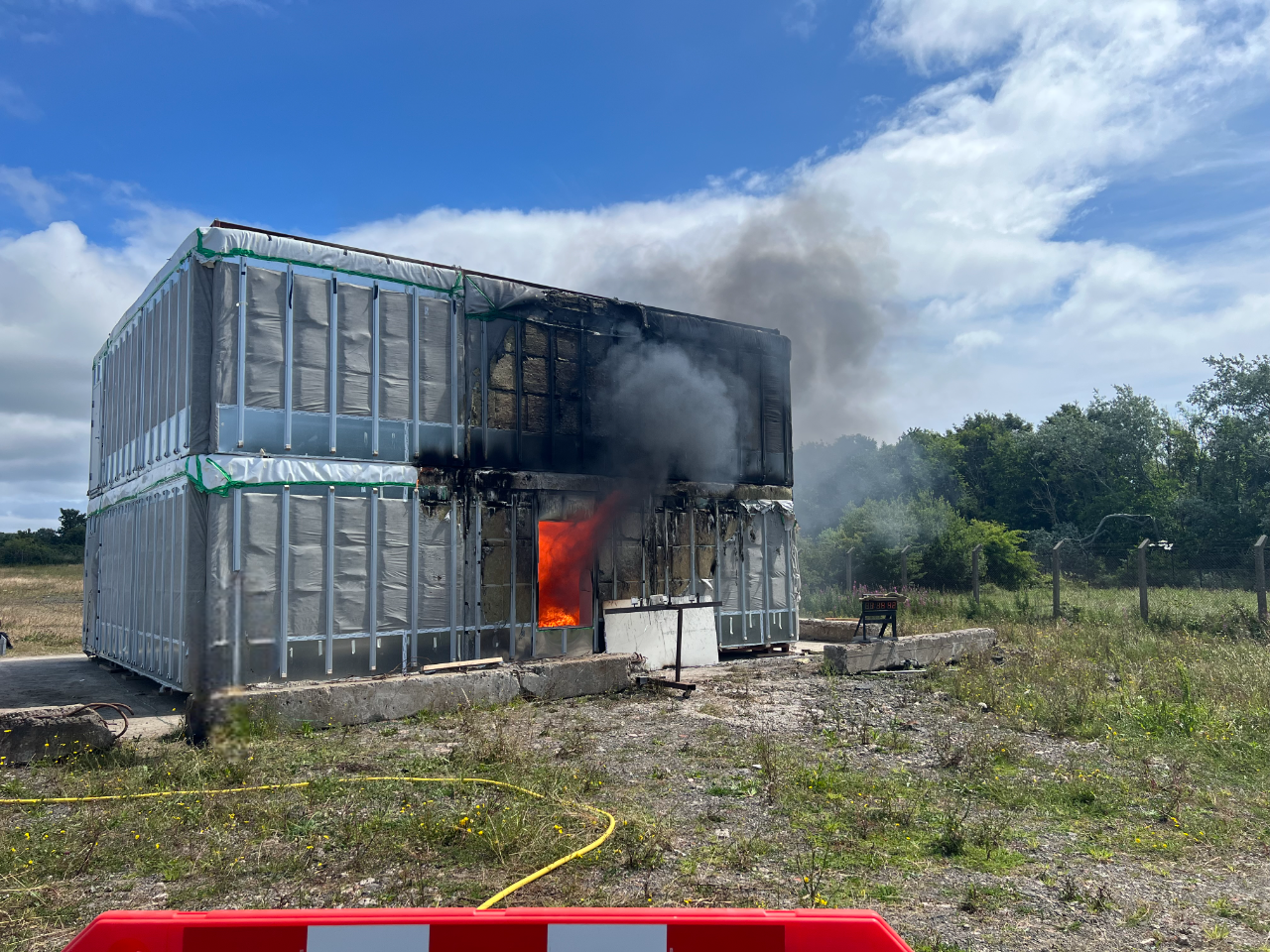 Moderate Fire Building Full-Scale Modular Construction Fire Test